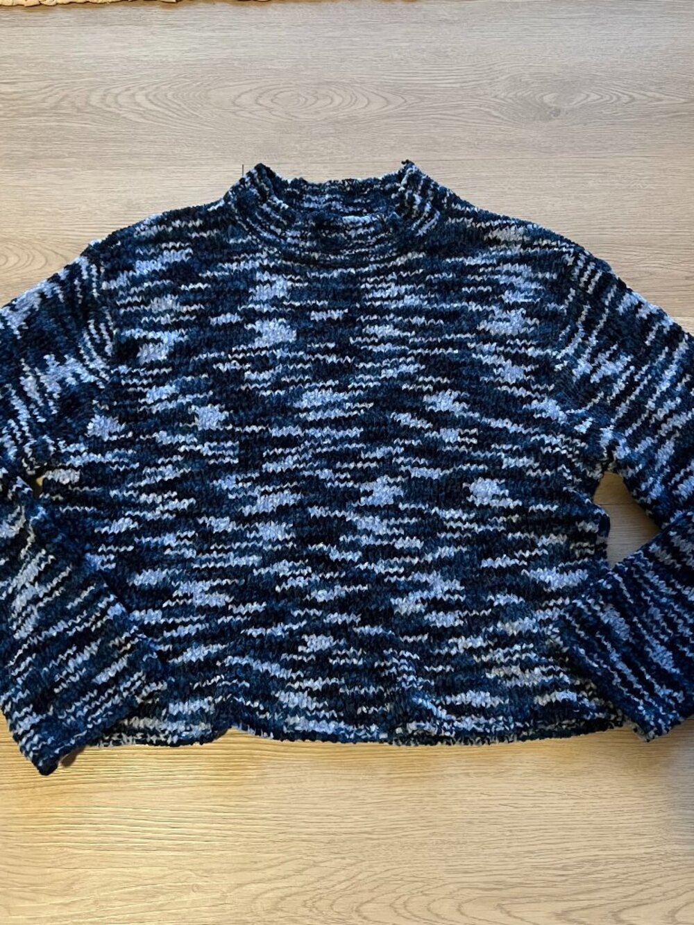 Reference Point Blue Chenille Sweater - Women's M
